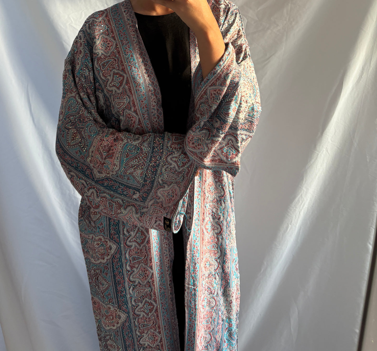 Blueberry Pashmina Abaya