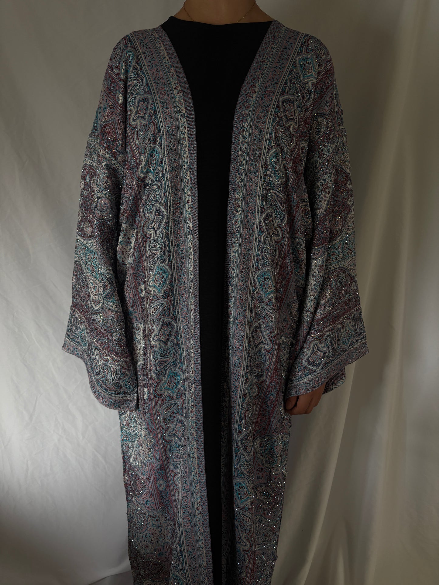 Blueberry Pashmina Abaya