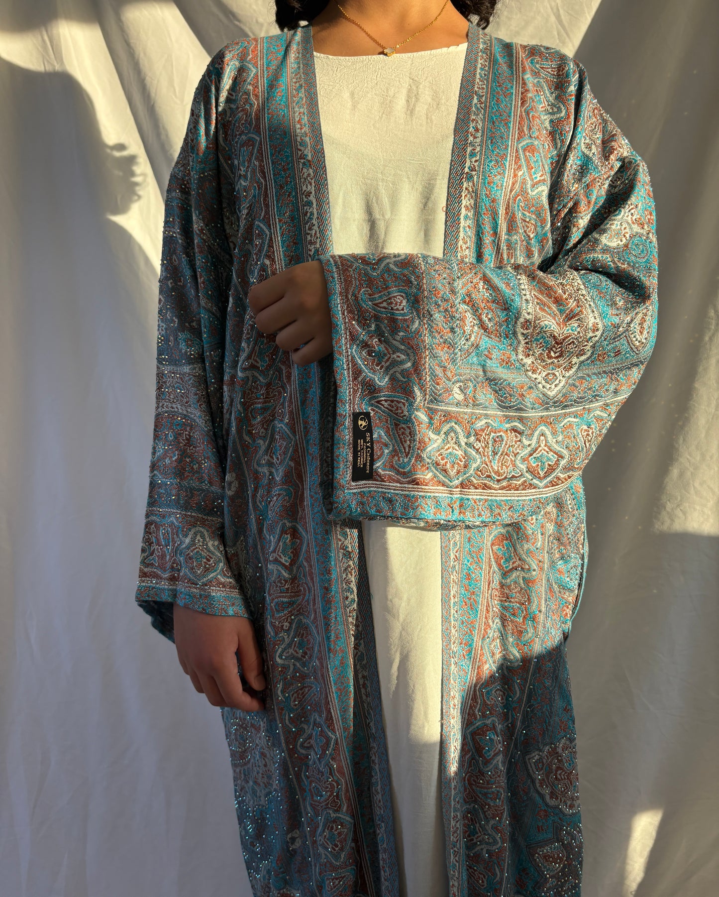 Blue ocean abaya