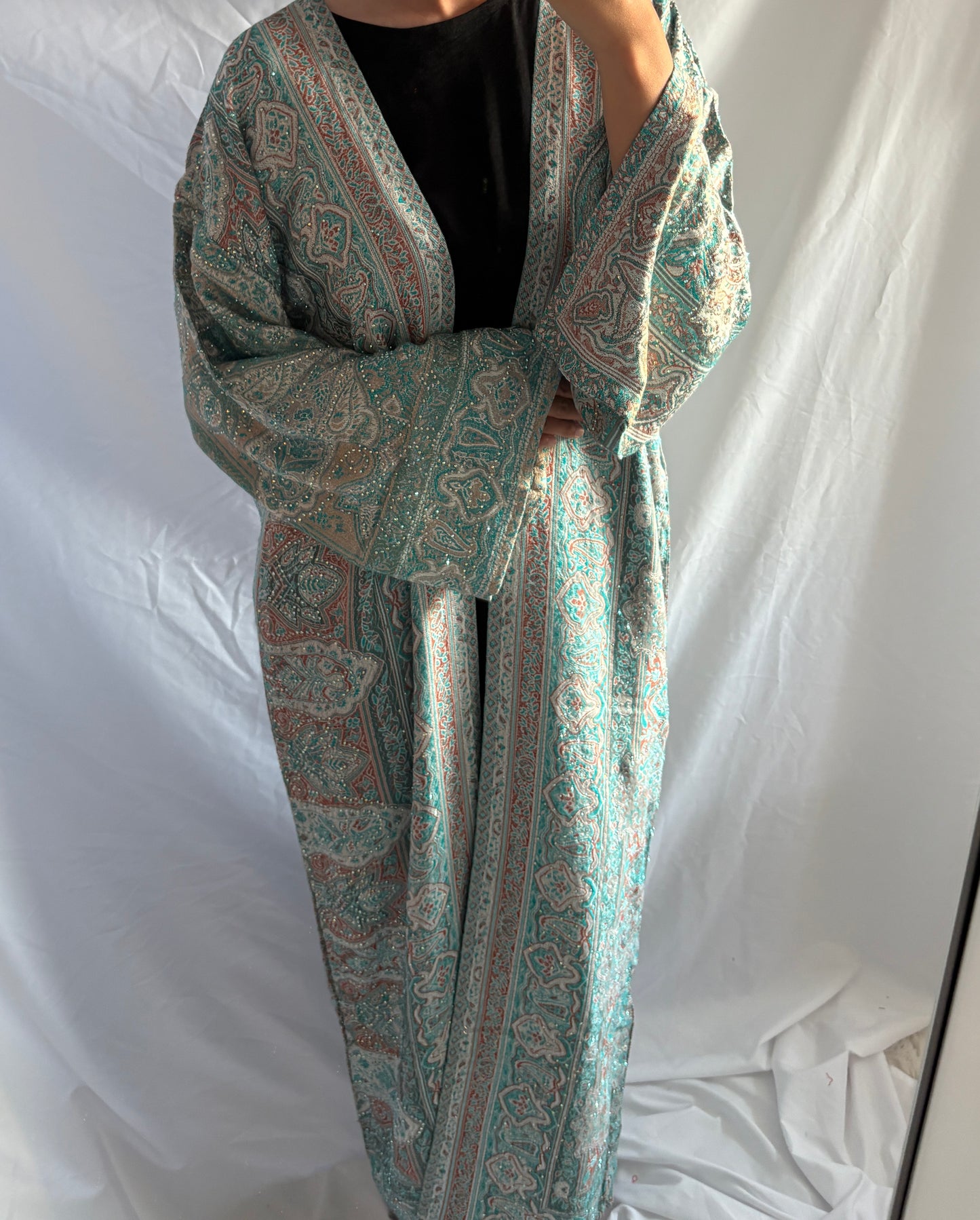 Jade Mirage Pashmina Abaya