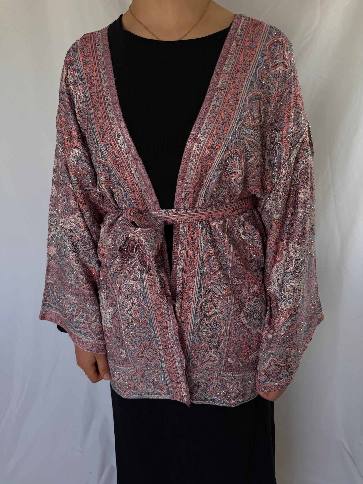 powder rose cardigan