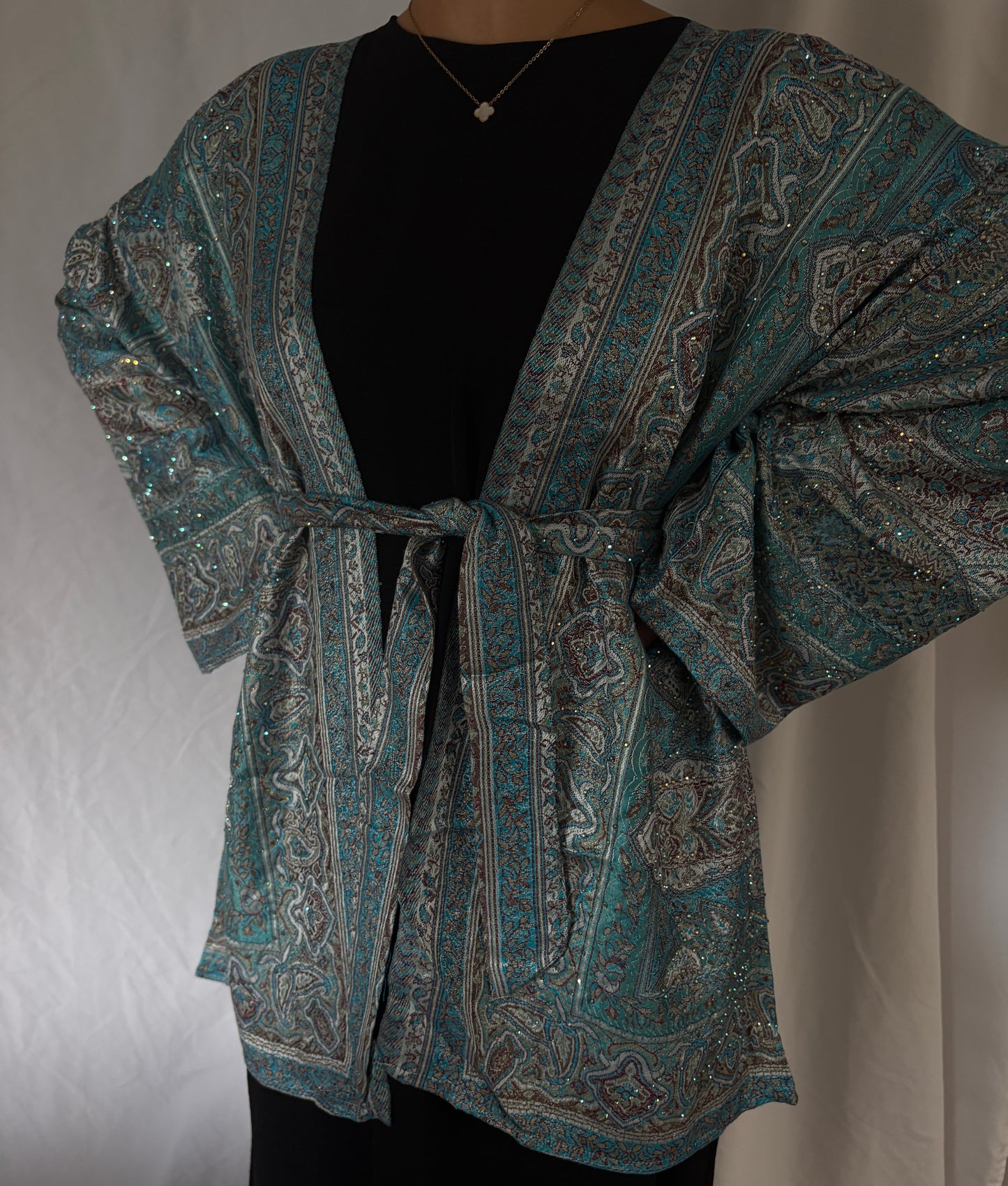 Pashmina Cardigan Ocean Blue
