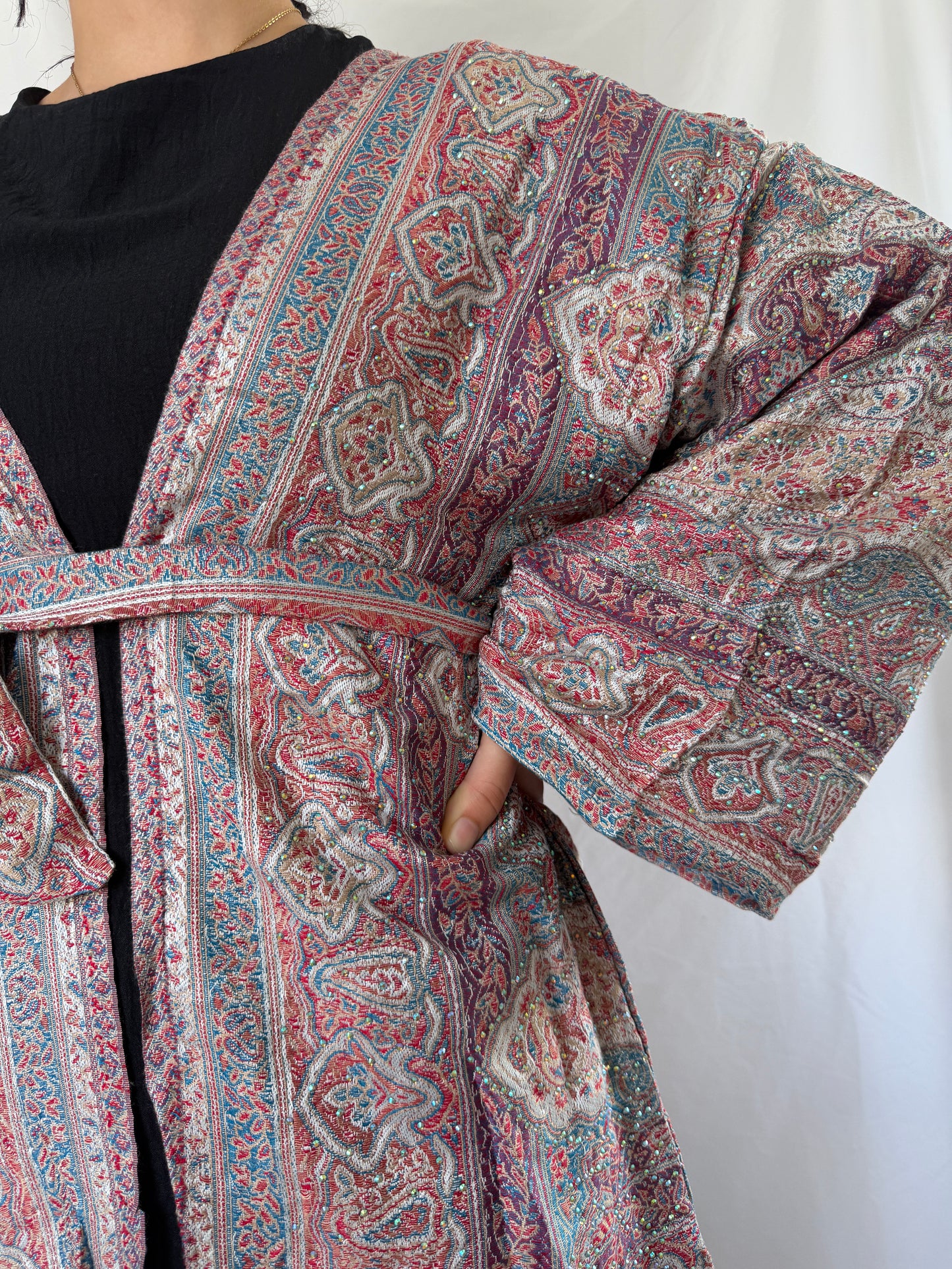 Ruby veil cardigan