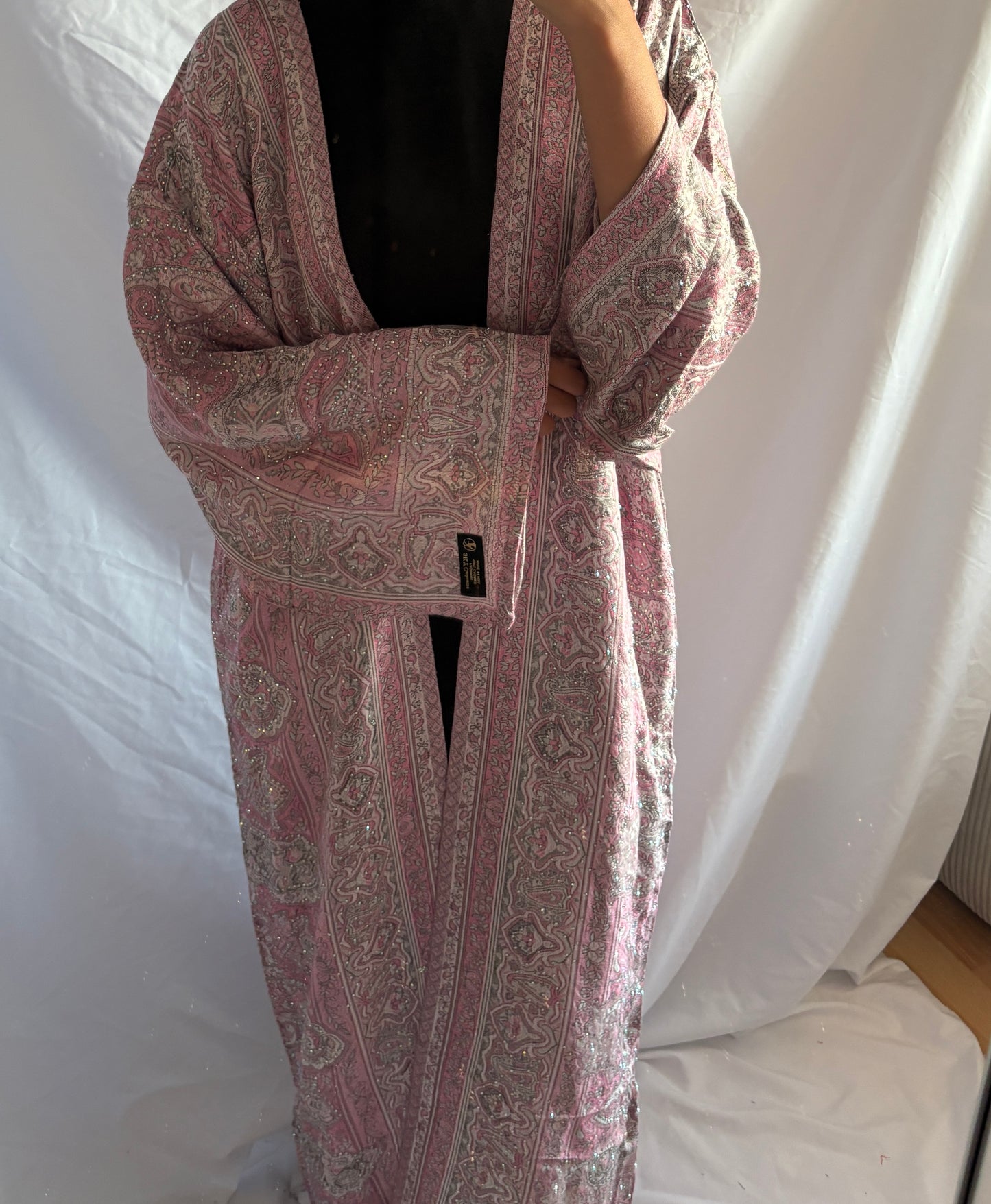 Rosé Pashmina Abaya