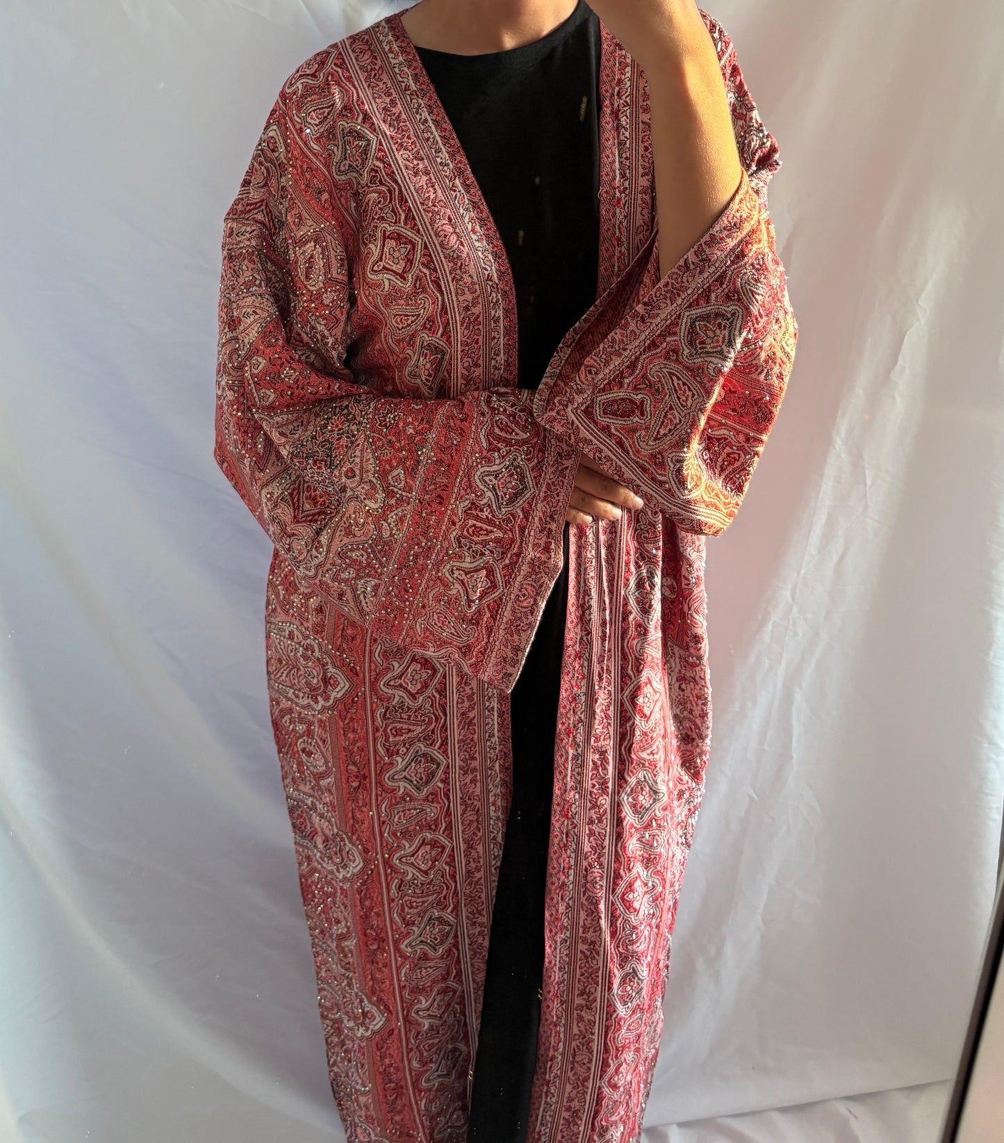 Blush Mirage Pashmina Abaya
