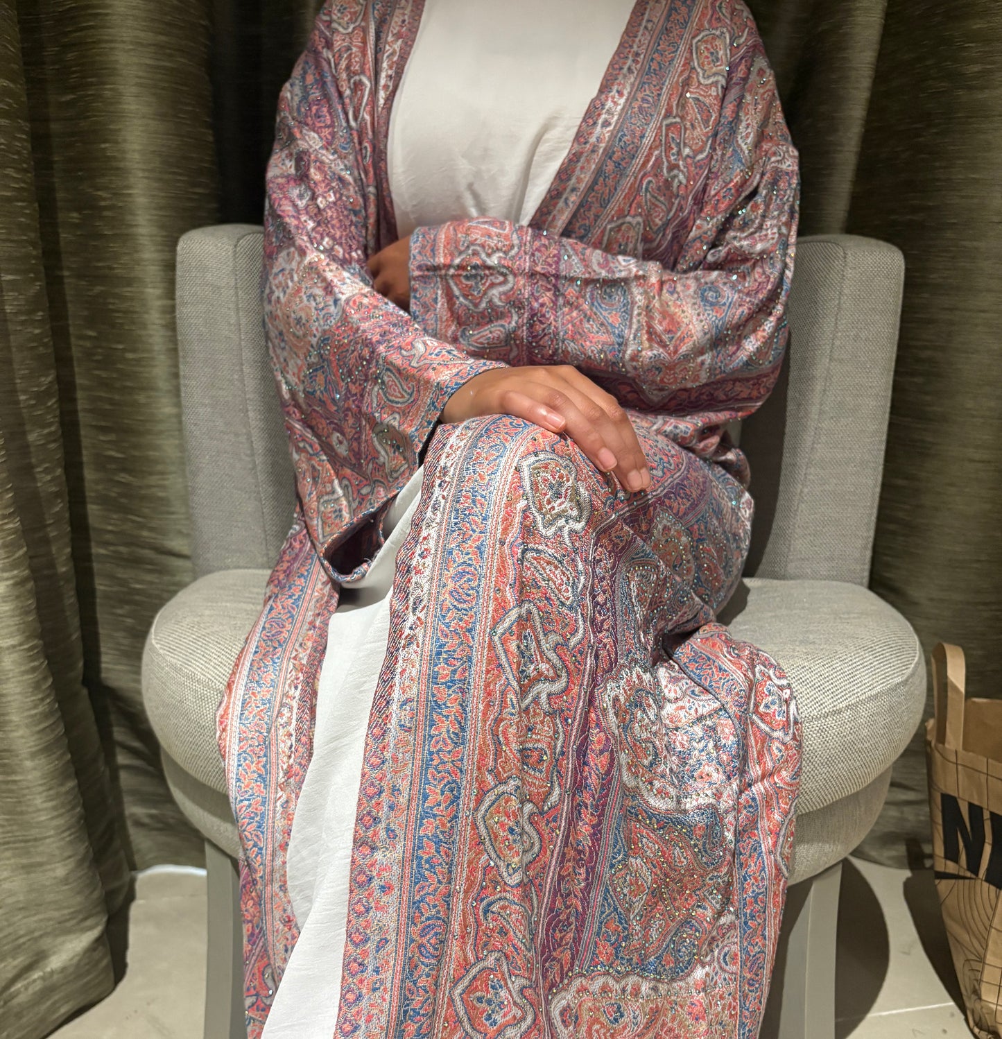 Ruby Veil Abaya