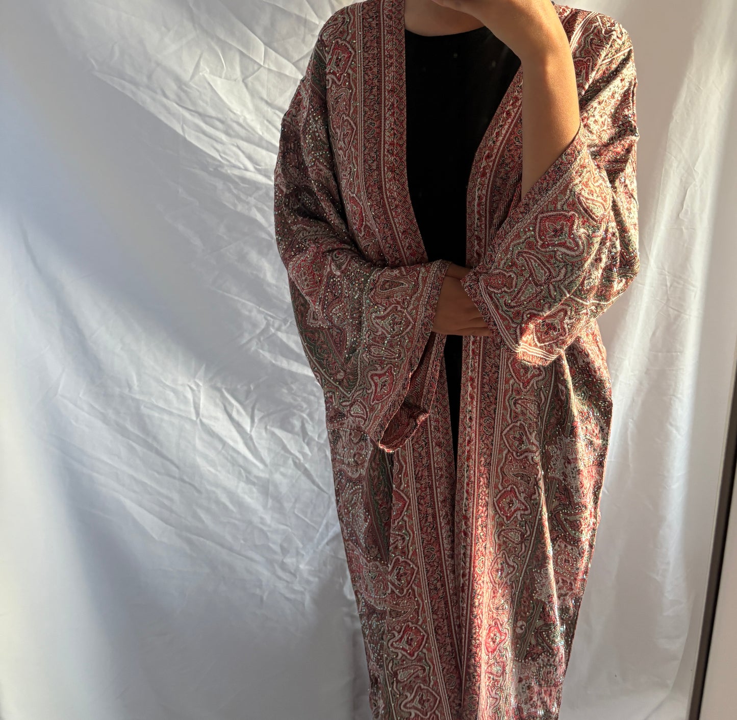 Persian Ruby Pashmina Abaya