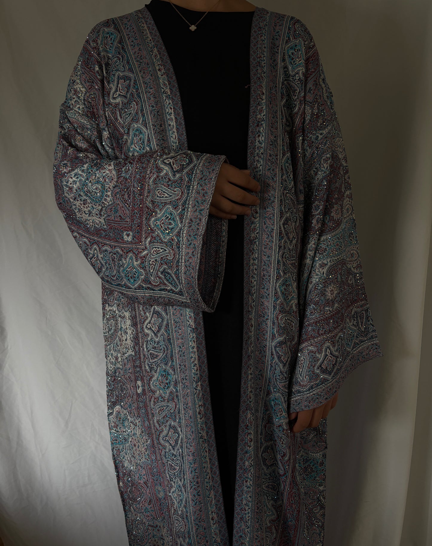 Blueberry Pashmina Abaya