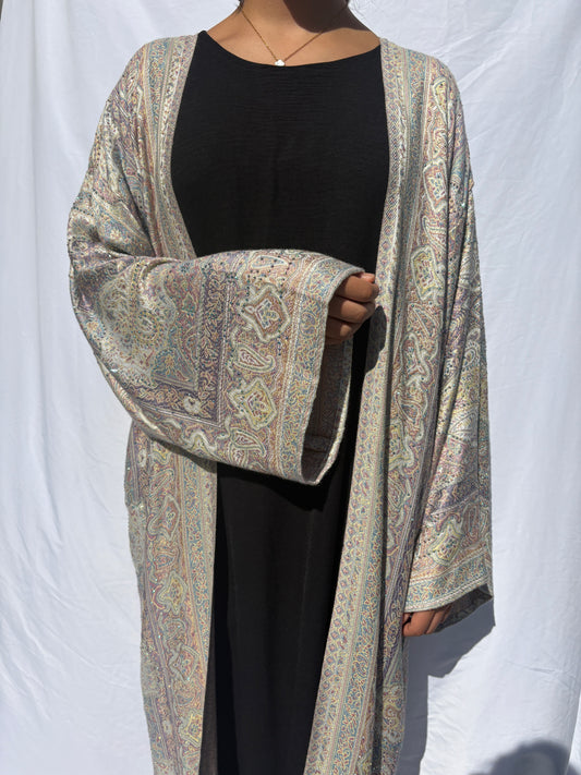 Lilac Pashmina Abaya