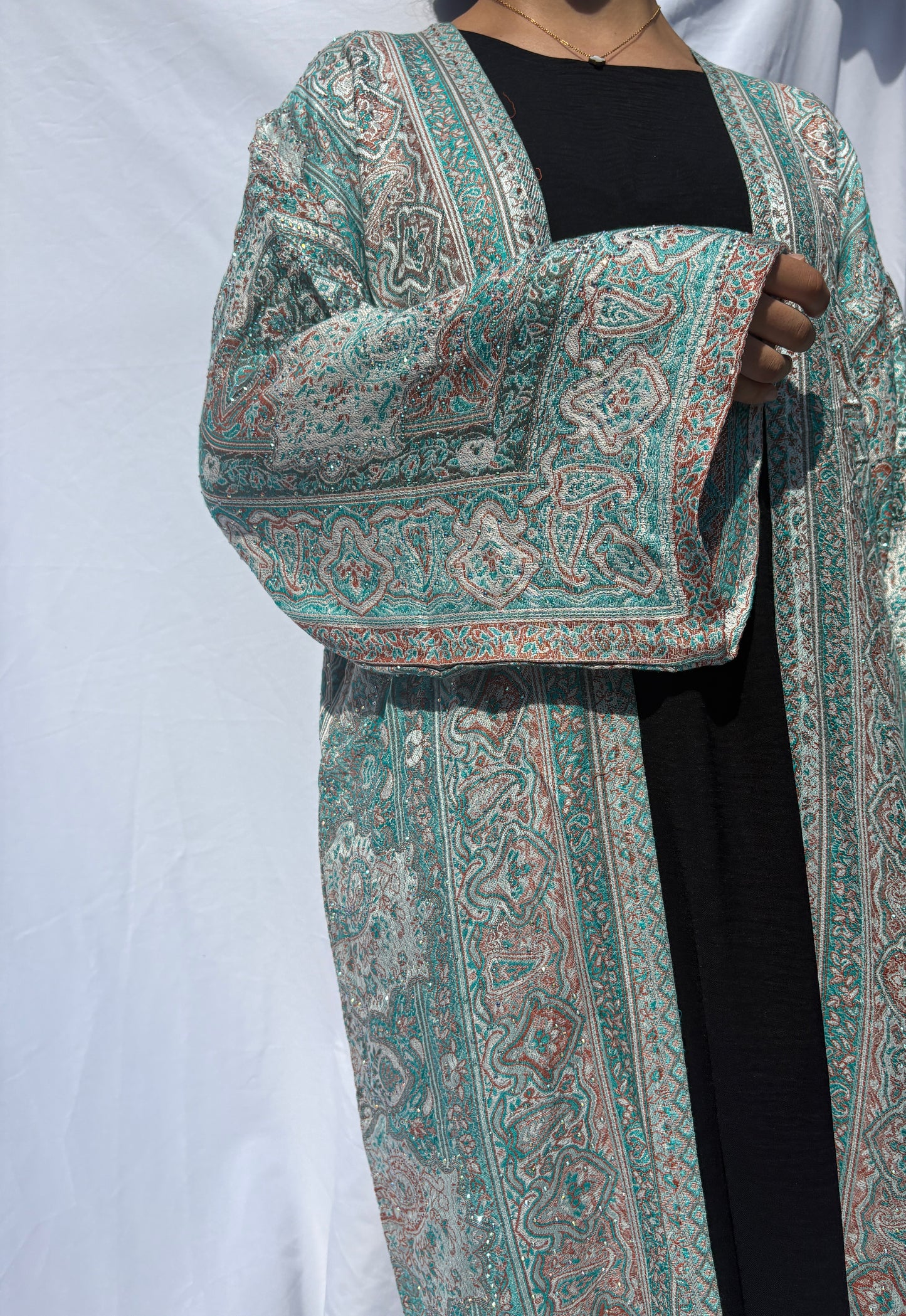 Jade Mirage Pashmina Abaya