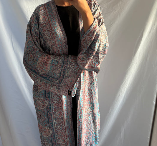 Blueberry Pashmina Abaya