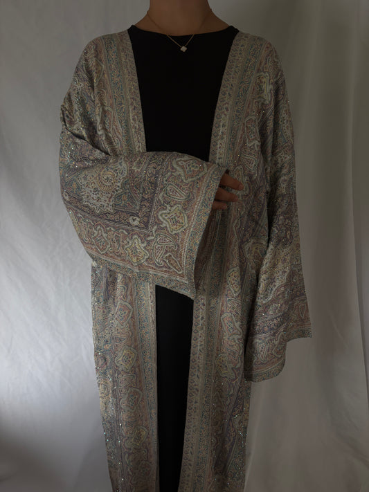 Lilac Pashmina Abaya