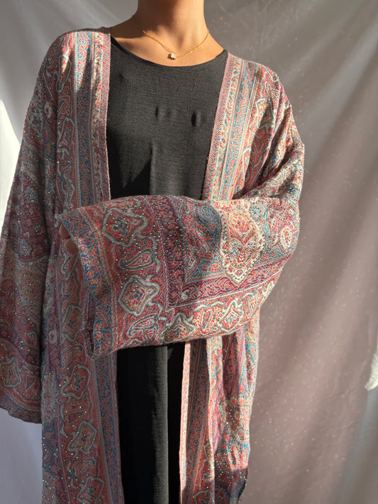 Ruby Veil Pashmina Abaya