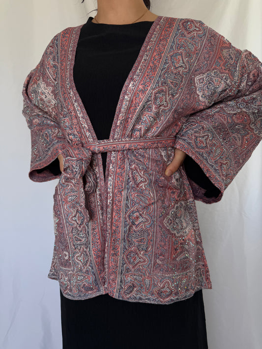 powder rose cardigan