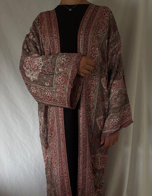 Persian Ruby Pashmina Abaya