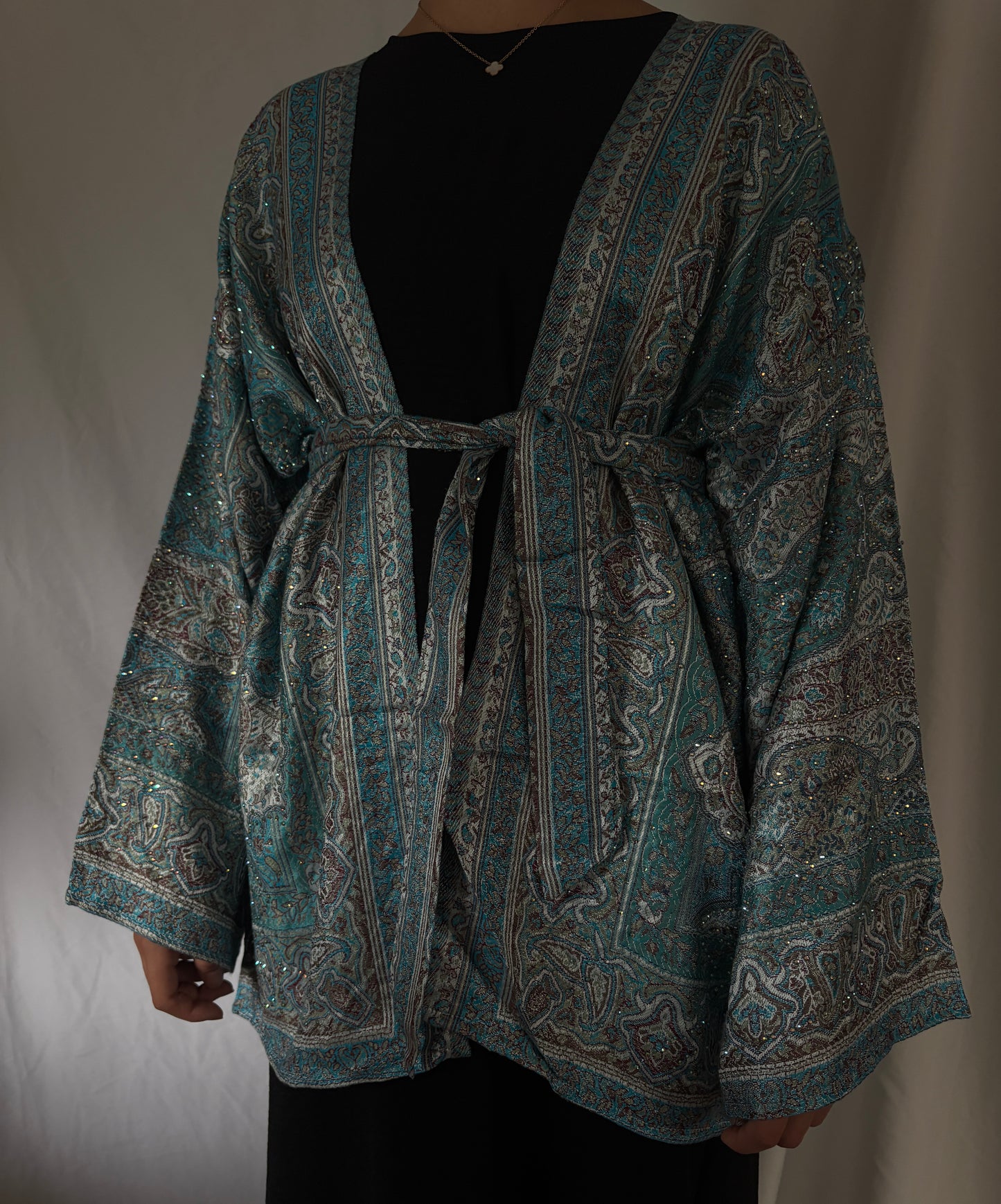 Pashmina Cardigan Ocean Blue