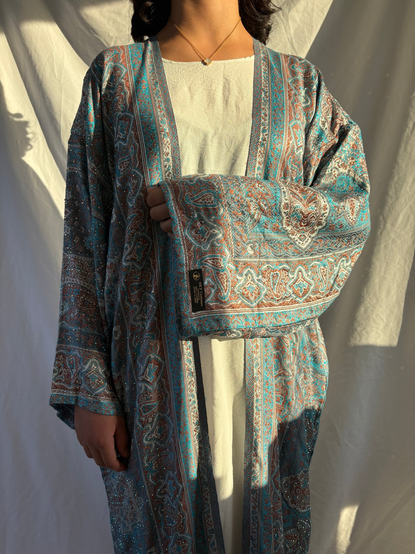 Blue ocean abaya