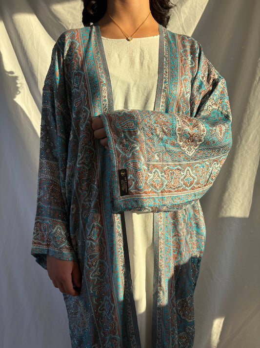 Blue ocean abaya