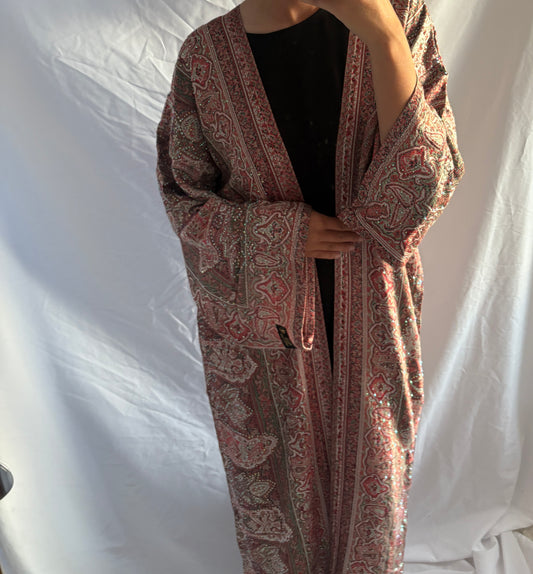 Persian Ruby Pashmina Abaya