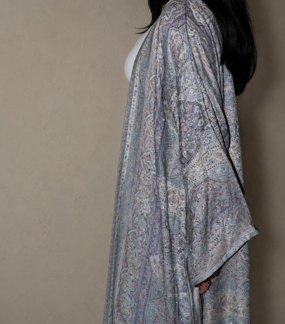 special lilac abaya
