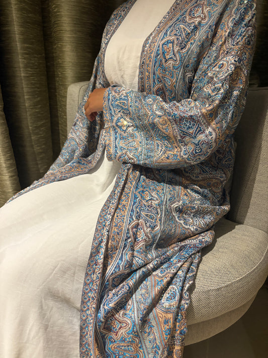 Royal Azure Abaya