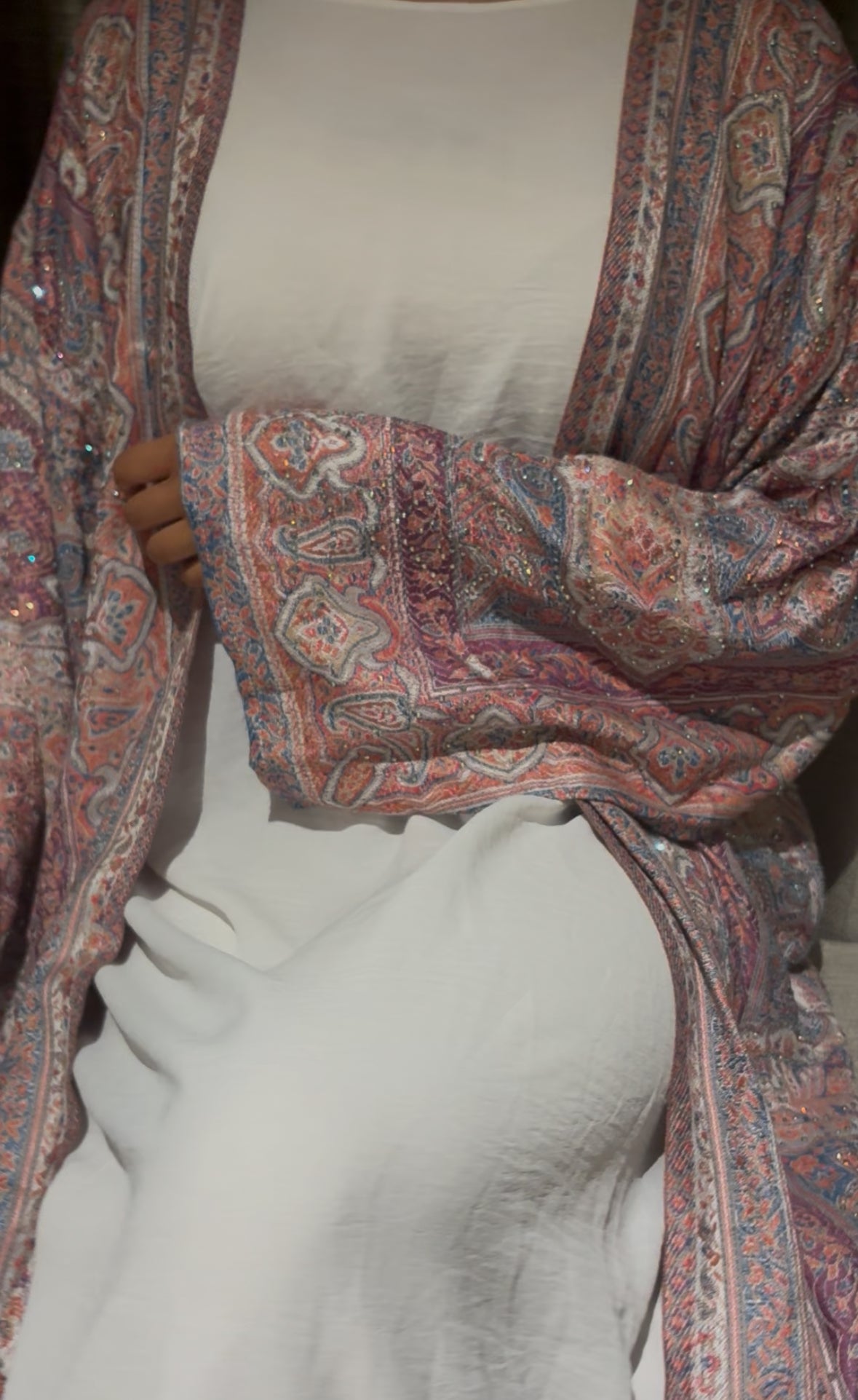 exclusive ruby veil abaya